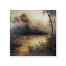 Warm Tones Lake Oil Painting