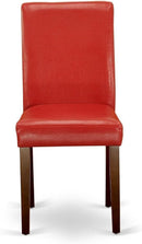 Firebrick Red Padded Dining Chairs For Dining Room