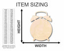 Unfinished Wood Alarm Clock Silhouette - Craft- up to 46" DIY