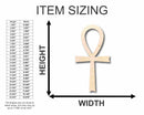 Unfinished Wood Ankh Silhouette - Craft- up to 46" DIY