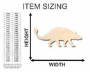 Unfinished Wood Ankylosaurus Shape - Dinosaur - Craft - up to 46" DIY