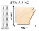 Unfinished Wood Arkansas Shape - State - Craft - up to 46" DIY