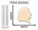 Unfinished Wood Bach Shape - Music - History - Craft - up to 46" DIY