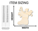 Unfinished Wood Christmas Boot Silhouette Shape - Craft - up to 46"