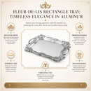 Fleur-De-Lis Rectangle Tray