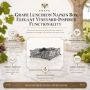 Grape Luncheon Napkin Box