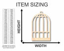 Unfinished Wood Birdcage Shape - Craft - up to 46" DIY