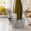 Grape Wine Caddy and Stopper Set