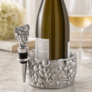 Grape Wine Caddy and Stopper Set