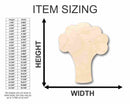 Unfinished Wood Broccoli Shape - Food - Craft - up to 46" DIY