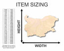 Unfinished Wood Bulgaria Shape - Country - Craft - up to 46" DIY