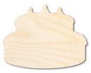 Unfinished Wood Cake Shape - Craft - up to 46" DIY