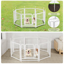 Dog Playpen 8 Panels 24' Height Heavy Duty Dog Fence Puppy Pen for Large Medium Small Dogs Indoor Outdoor Foldable Pet Exercise Pen