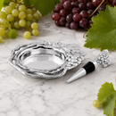 Grape Wine Coaster and Stopper Set