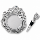 Grape Wine Coaster and Stopper Set