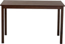 Andrew Modern Dining Table Dark Brown Hardwood Finish