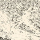 Vintage Map of Toluca Lake Lakeside Golf Club, 1936