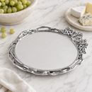 Grape Open Vine Round Tray Large