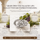 Grape Open Vine Salad Set 3-Pc