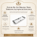 Fleur-De-Lis Oblong Tray