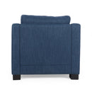 Upholstered Club Chair-Blue