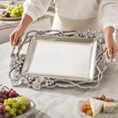Grape Open Vine Rectangle Tray