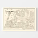 Vintage Map of Hermosa Beach, California 1922