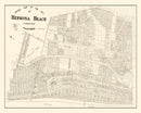 Vintage Map of Hermosa Beach, California 1922
