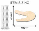 Unfinished Wood Crocodile Head Shape - Animal - Craft - up to 46" DIY