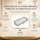 Fleur-De-Lis Acanthus Oblong