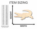 Unfinished Wood Crocodile Shape - Animal - Craft - up to 46" DIY