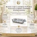 Bunny 3-Qt Casserole W/Pyrex
