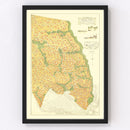 Vintage Map of Pacific Palisades, California 1926