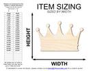 Unfinished Wood Crown Shape | Medieval Pirates | DIY Craft Cutout | up to 46"