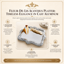 Fleur-De-Lis Acanthus Platter