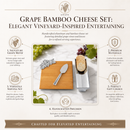 Grape Bamboo Cheese Set