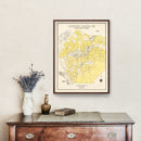Vintage Map of Rancho Santa Fe, California 1929