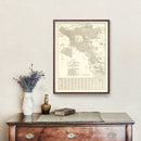 Vintage Map of San Diego, California 1914