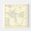 Vintage Map of Martinez, California 1920