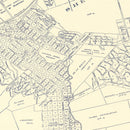 Vintage Map of Martinez, California 1920