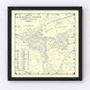 Vintage Map of Martinez, California 1920