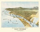 Vintage Map of San Pedro, California 1897
