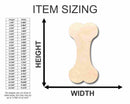 Unfinished Wood Dog Bone Shape - Animal - Pet - Craft - up to 46" DIY