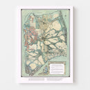Vintage Map of San Joaquin, California 1910
