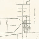 Vintage Map of Arcadia, California 1910