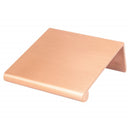 Brushed Copper "Bond" Tab Edge Finger Drawer Pulls in Various Sizes
