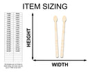 Unfinished Wood Drum Sticks Shape - Craft - up to 46"