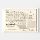 Vintage Map of Kenwood, California 1887