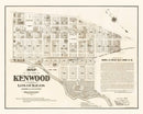 Vintage Map of Kenwood, California 1887