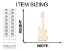 Unfinished Wood Electric Guitar Shape - Craft - up to 46"